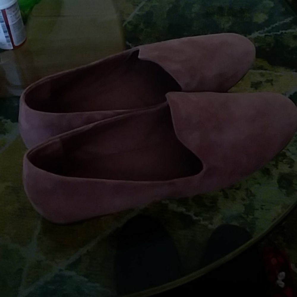 Leather slip ons